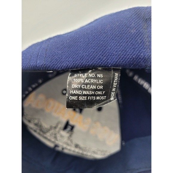 USS Saratoga CV 3 Navy Ship Embroidered Navy Blue Baseball Cap - Picture 5 of 5